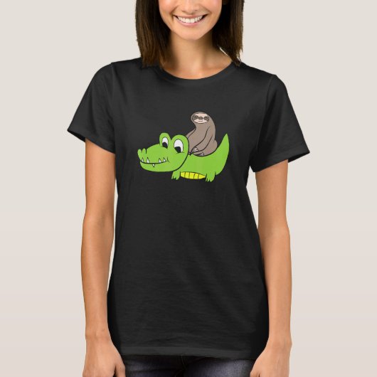 Sleuf voor alligator Kinder Krokodille-alligator T-shirt (Voorkant)