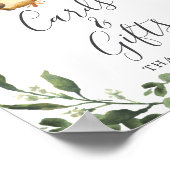 Sleuf voor Baby shower en cadeaubord Poster (Hoek)