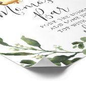 Sleuf voor Baby shower Mimosa Bar Poster (Hoek)
