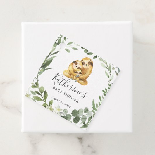 Sleuf voor Baby shower voor Sleuf Bedankjes Labels (In situ)