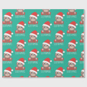 Sleuf voor feestdagen met feestelijke kerst cadeaupapier (Vlak)