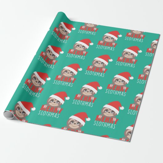 Sleuf voor feestdagen met feestelijke kerst cadeaupapier (Uitgerold)