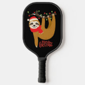 Sleuf voor feestelijke feestdagen met feestelijke  pickleball paddle (Achterkant)