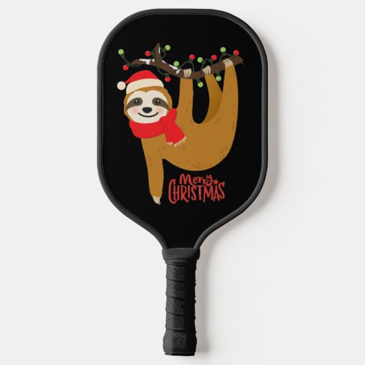 Sleuf voor feestelijke feestdagen met feestelijke  pickleball paddle (Achterkant)