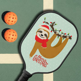 Sleuf voor feestelijke feestdagen met feestelijke  pickleball paddle