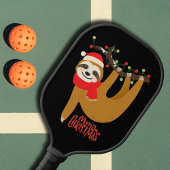 Sleuf voor feestelijke feestdagen met feestelijke  pickleball paddle