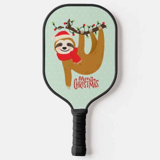 Sleuf voor feestelijke feestdagen met feestelijke  pickleball paddle (Achterkant)