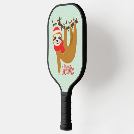 Sleuf voor feestelijke feestdagen met feestelijke  pickleball paddle (Links)