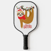 Sleuf voor feestelijke feestdagen met feestelijke pickleball paddle (Voorkant)
