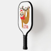 Sleuf voor feestelijke feestdagen met feestelijke pickleball paddle (Links)