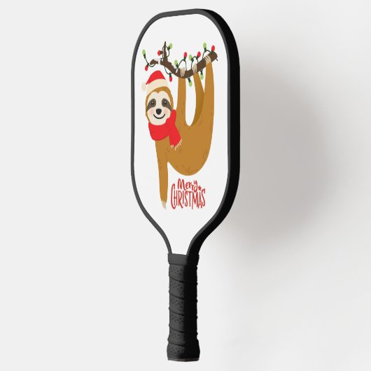 Sleuf voor feestelijke feestdagen met feestelijke  pickleball paddle (Links)