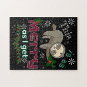 Sleuf voor feestelijke feestelijke, bewerkbare Bgd Legpuzzel (Horizontaal)