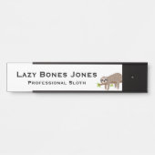 Sleuf voor Kantoor deur Deurbordje (Voorkant)