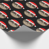 Sleuf voor kerstfeestdagen met prettige feestdagen cadeaupapier (Hoek)