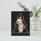 Sleuf voor kerstvietenhol feestdagenkaart (Staand voorkant)