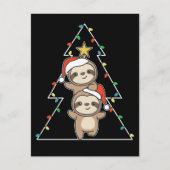Sleuf voor kerstvietenhol feestdagenkaart (Voorkant)