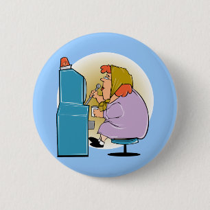 Sleuf voor machine-sleuven - Afspelen om te winnen Ronde Button 5,7 Cm