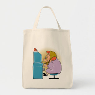 Sleuf voor machine-sleuven - Afspelen om te winnen Tote Bag