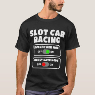 Sleuf voor racehandbediening met Slotrace Car Raci T-shirt