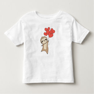 Sleuf voor Valentijnsdag kalveren met hart Kinder Shirts