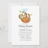 Sleuf voor Waterverf, thema virtueel Baby shower Kaart (Voorkant)