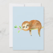 Sleuf voor Waterverf, thema virtueel Baby shower Kaart (Achterkant)