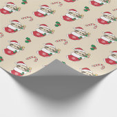 Sleuf voor winterwinterdieren Sleuf voor kerstmis Cadeaupapier (Hoek)