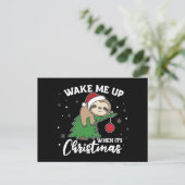 Sleuf wakker als het kerstBriefkaart is Briefkaart (Staand voorkant)