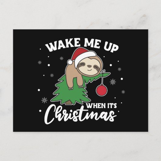 Sleuf wakker als het kerstBriefkaart is Briefkaart (Voorkant)