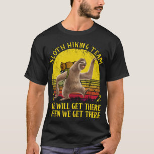 Sleuf-wandelteam dat we zullen bereiken als we de t-shirt