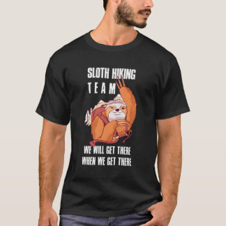 Sleuf-wandelteam dat we zullen bereiken als we de t-shirt