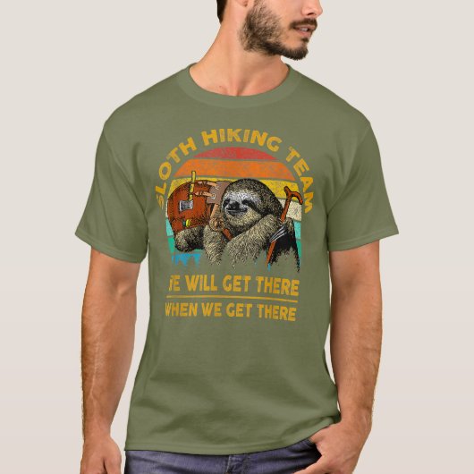 Sleuf-wandelteam grappig kampeerend T-shirt (Voorkant)