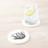 Sleuf Zandsteen Onderzetter (Zijkant)