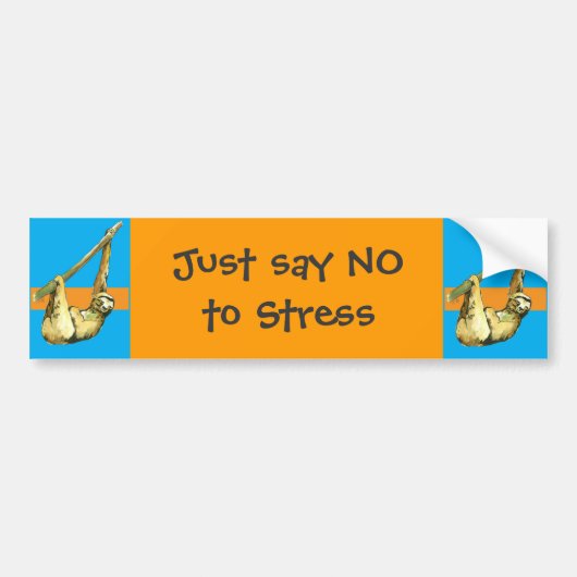 Sleuf - Zeg gewoon nee Bumpersticker (Voorkant)