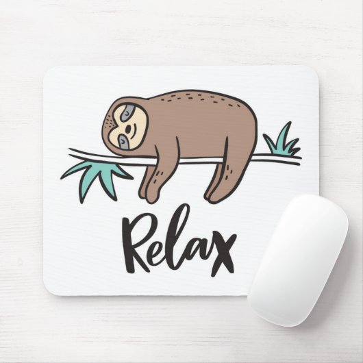 Sleuf zegt: Ontspan Muismat (Met muis)