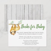 Sleufboeken voor Baby-kaart Informatiekaartje (Voorkant / Achterkant)