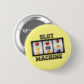 Sleufelautomaat--veel succes! ronde button 5,7 cm (Voorkant /achterkant)