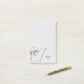 Sleuflijntekening  4 x 6 post-it® notes (Op bureau)