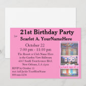 Sleufmachine 21e verjaardag kaart (Voorkant / Achterkant)