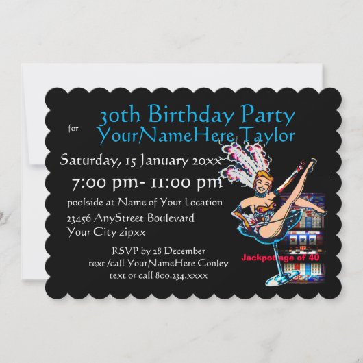 Sleufmachine 30e verjaardag kaart (Voorkant)