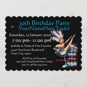 Sleufmachine 30e verjaardag kaart