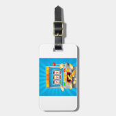 Sleufmachine Bagagelabel (Voorkant verticaal)