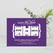 Sleufmachine Bewaar de datum - Trouwen Save The Date (Staand voorkant)