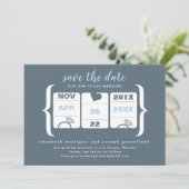 Sleufmachine Bewaar de Datum - Trouwen Save The Date (Staand voorkant)
