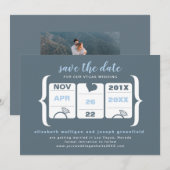 Sleufmachine Bewaar de Datum - Trouwen Save The Date (Voorkant / Achterkant)