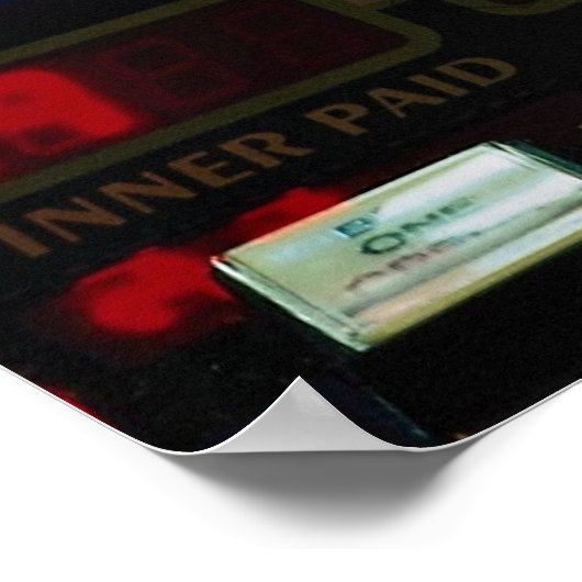 Sleufmachine in een casino poster (Hoek)