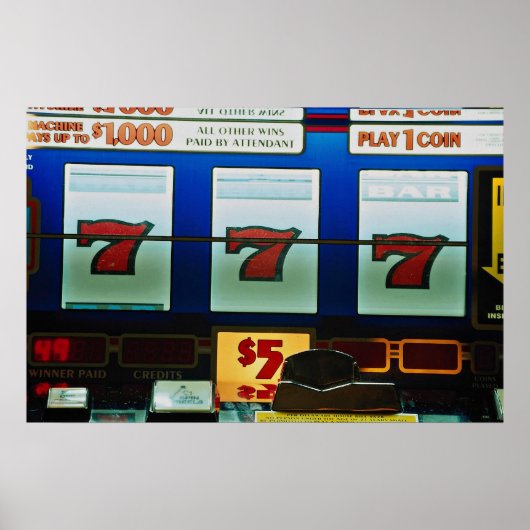 Sleufmachine in een casino poster (Voorkant)