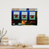 Sleufmachine in een casino poster (Keuken)