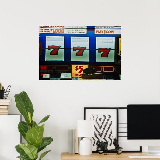 Sleufmachine in een casino poster (Thuiskantoor)