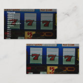 Sleufmachine in een casino visitekaartje (Voorkant / Achterkant)